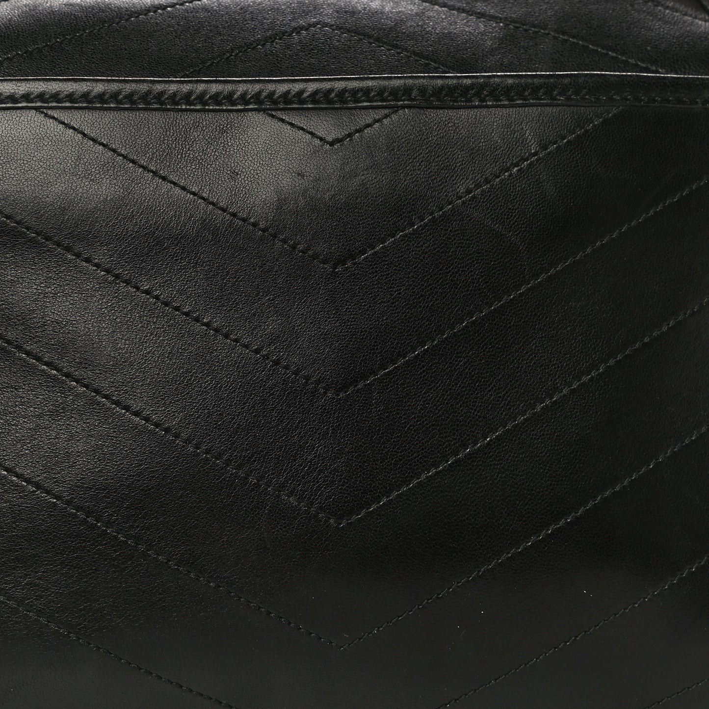 Lambskin Matelasse Monogram Medium Niki Chain Satchel Black