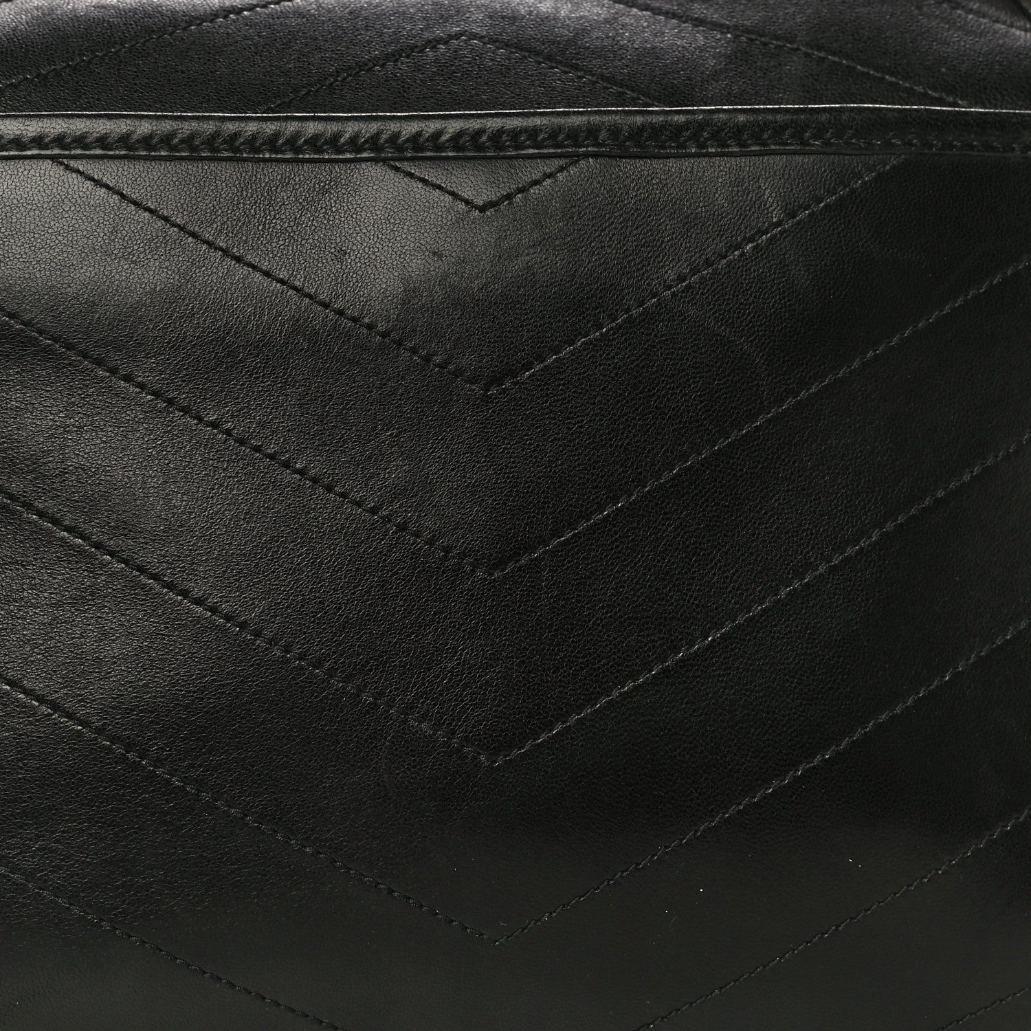 Saint Laurent Lambskin Matelasse Monogram Medium Niki Chain Satchel Black 30 of 33