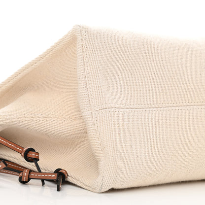 Loewe Canvas Calfskin Small Cushion Tote Beige 9 of 10