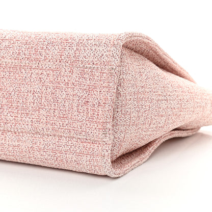 Chanel Lurex Boucle Small Deauville Tote Pink 10 of 11
