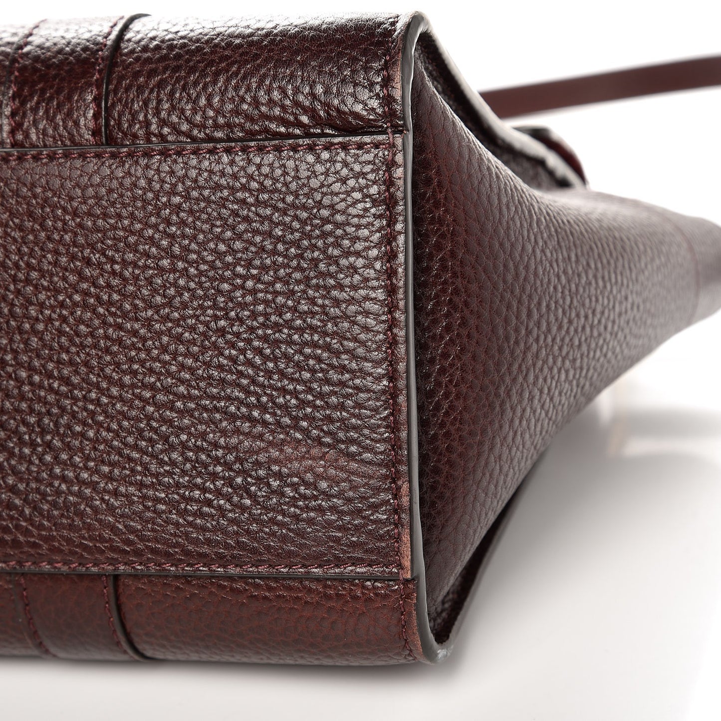 Natural Grain Leather Small New Bayswater Oxblood