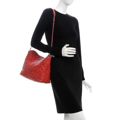 Chanel Caviar Quilted French Riviera Hobo Red 11 of 11