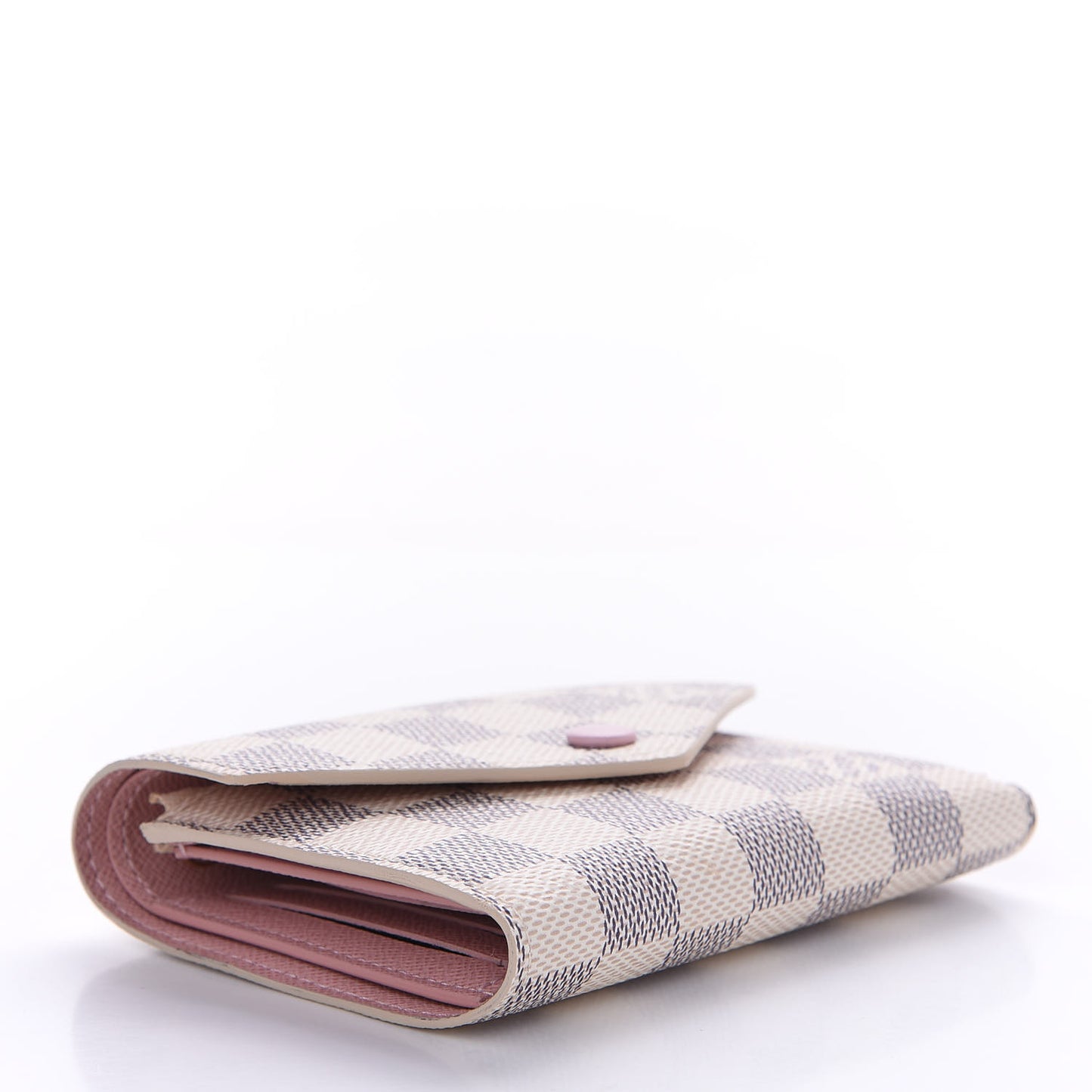 Damier Azur Victorine Wallet Rose Ballerine
