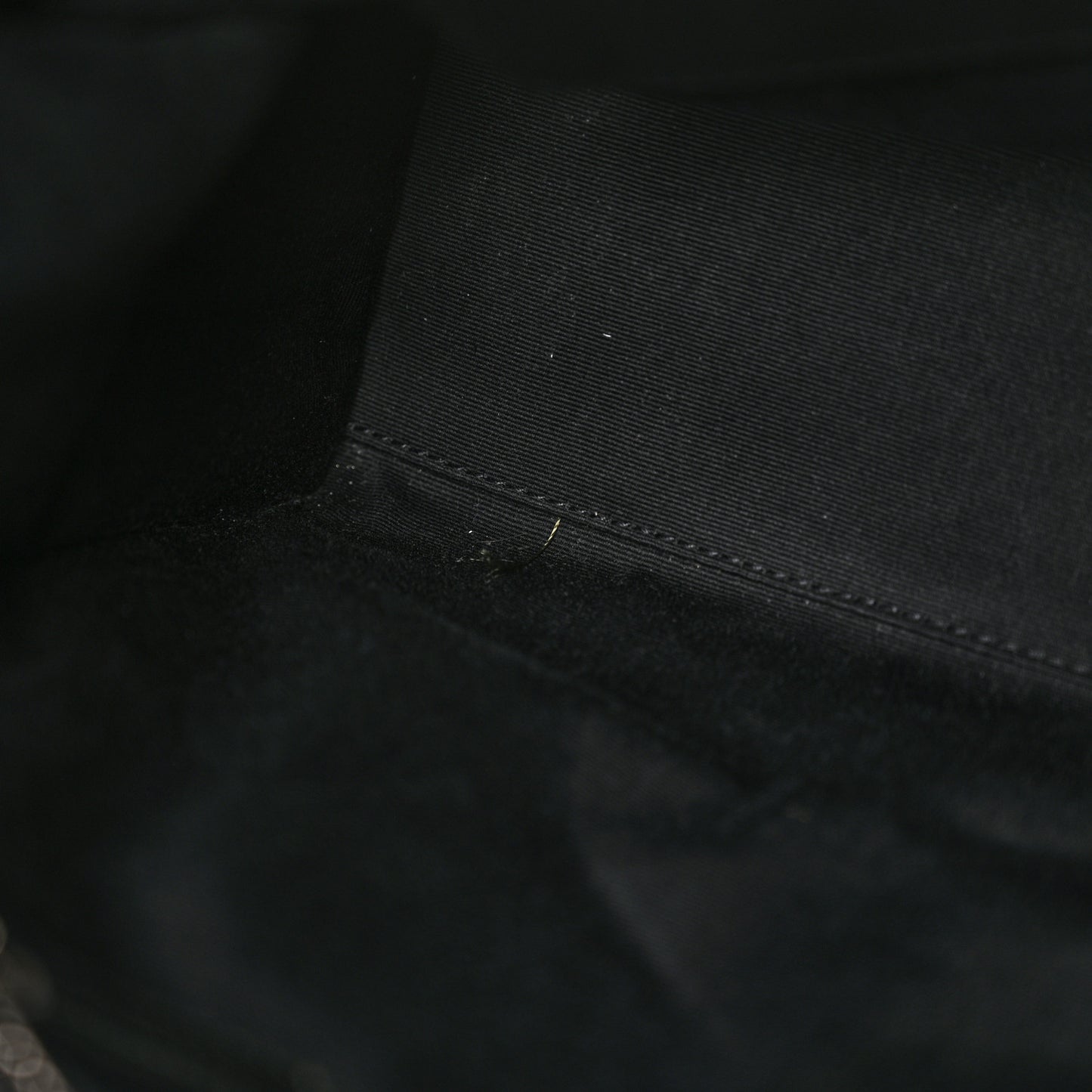 Crinkled Calfskin Matelasse Monogram Medium Niki Shopper Tote Black