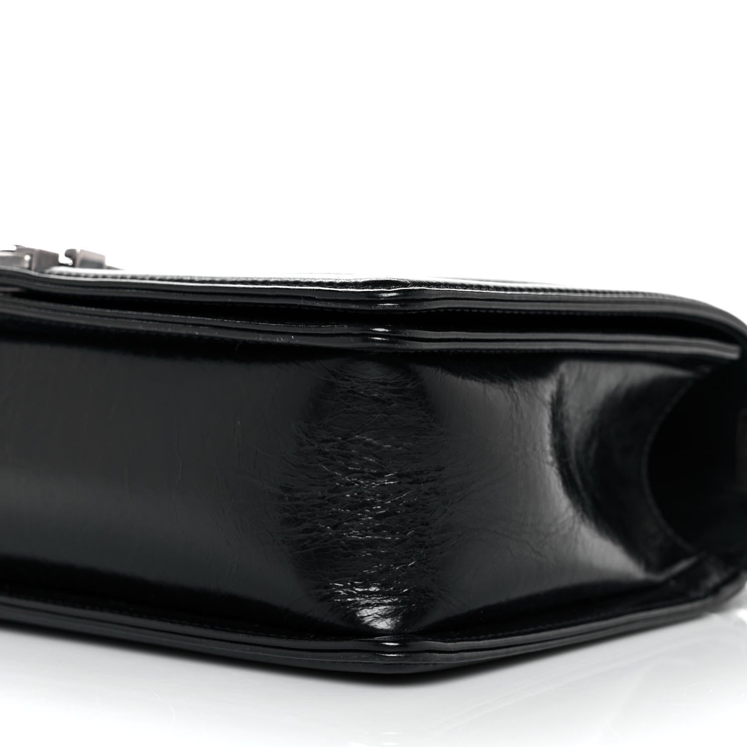 Chanel Glazed Calfskin Quilted New Medium Boy Flap Black 8 of 9