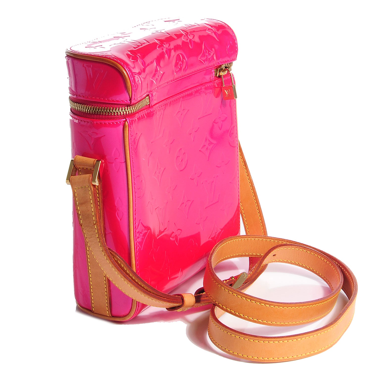 Louis Vuitton Vernis Sullivan Vertical Fuchsia 3 of 7