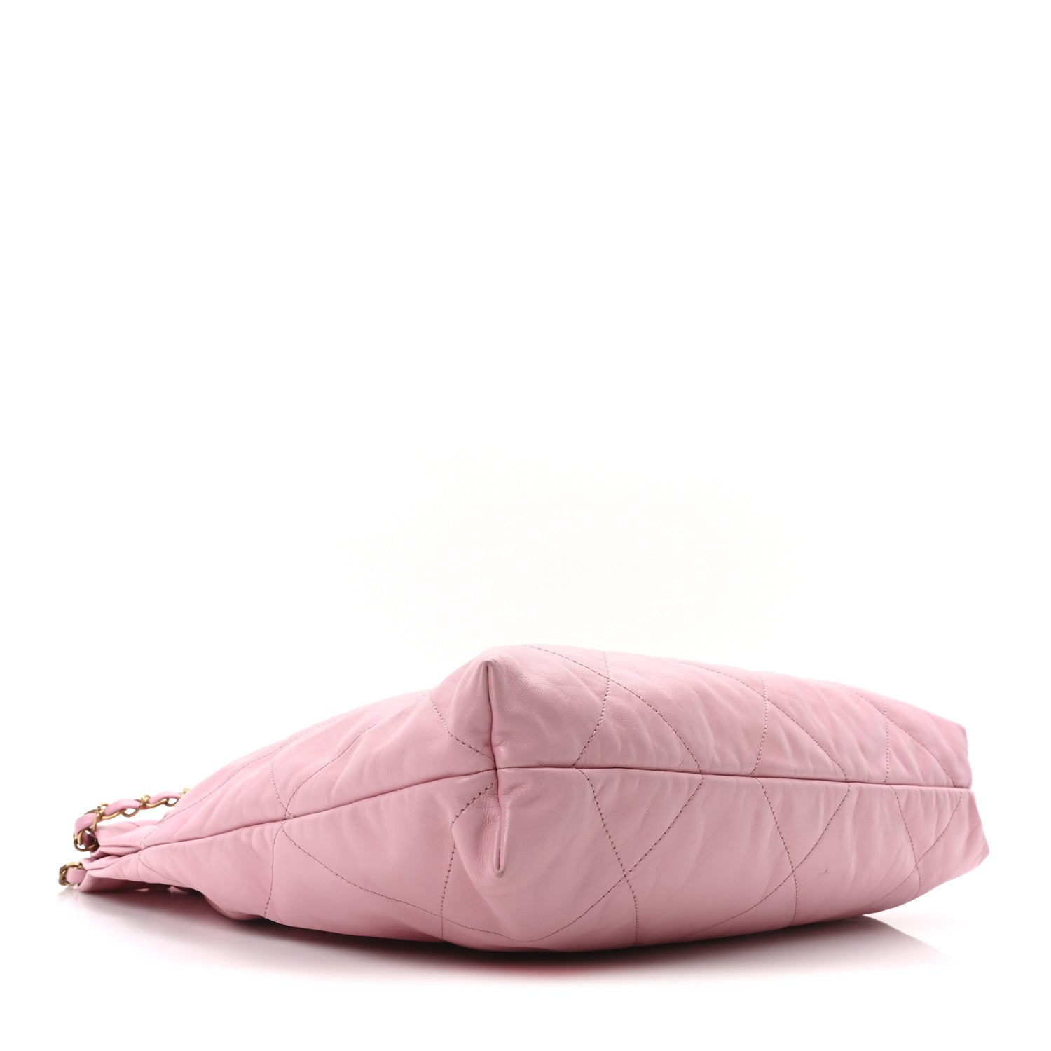 Chanel Shiny Calfskin Quilted Chanel 22 Drawstring Bag Pink 5 of 11