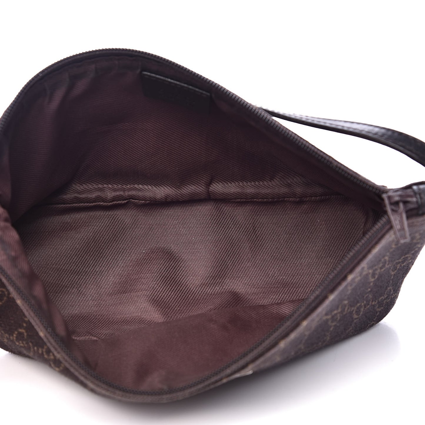 Denim Monogram Boat Pochette Dark Brown