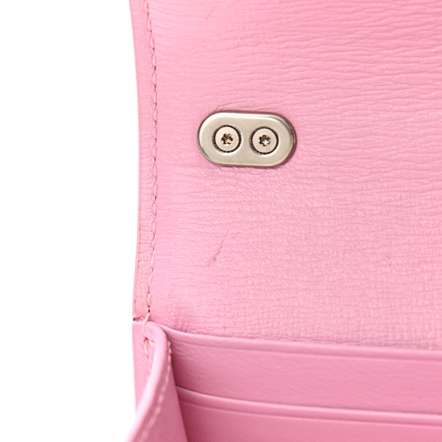 Balenciaga Calfskin Stripe Embossed Gossip Chain Bag XS Candy Pink 10 of 10