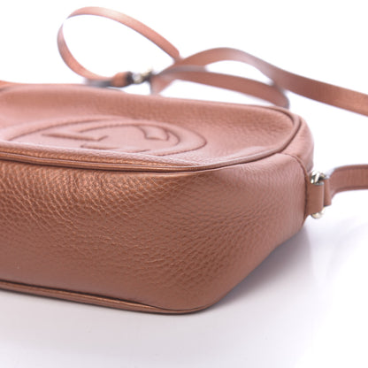 Gucci Metallic Pebbled Calfskin Small Soho Disco Bag Burnt Orange 11 of 11