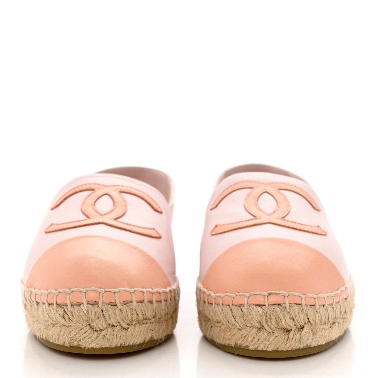 Lambskin CC Espadrilles 39 Light Pink