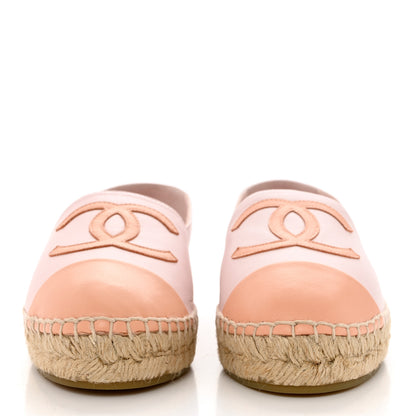 Chanel Lambskin CC Espadrilles 39 Light Pink 2 of 8