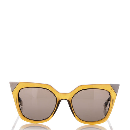Fendi Iridia Cat Eye Sunglasses FF 0060/S Olive 2 of 9
