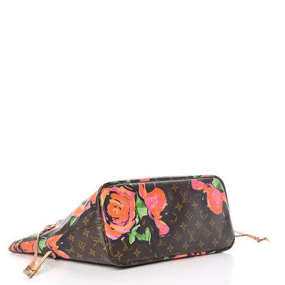 Louis Vuitton Monogram Roses Neverfull MM 4 of 21