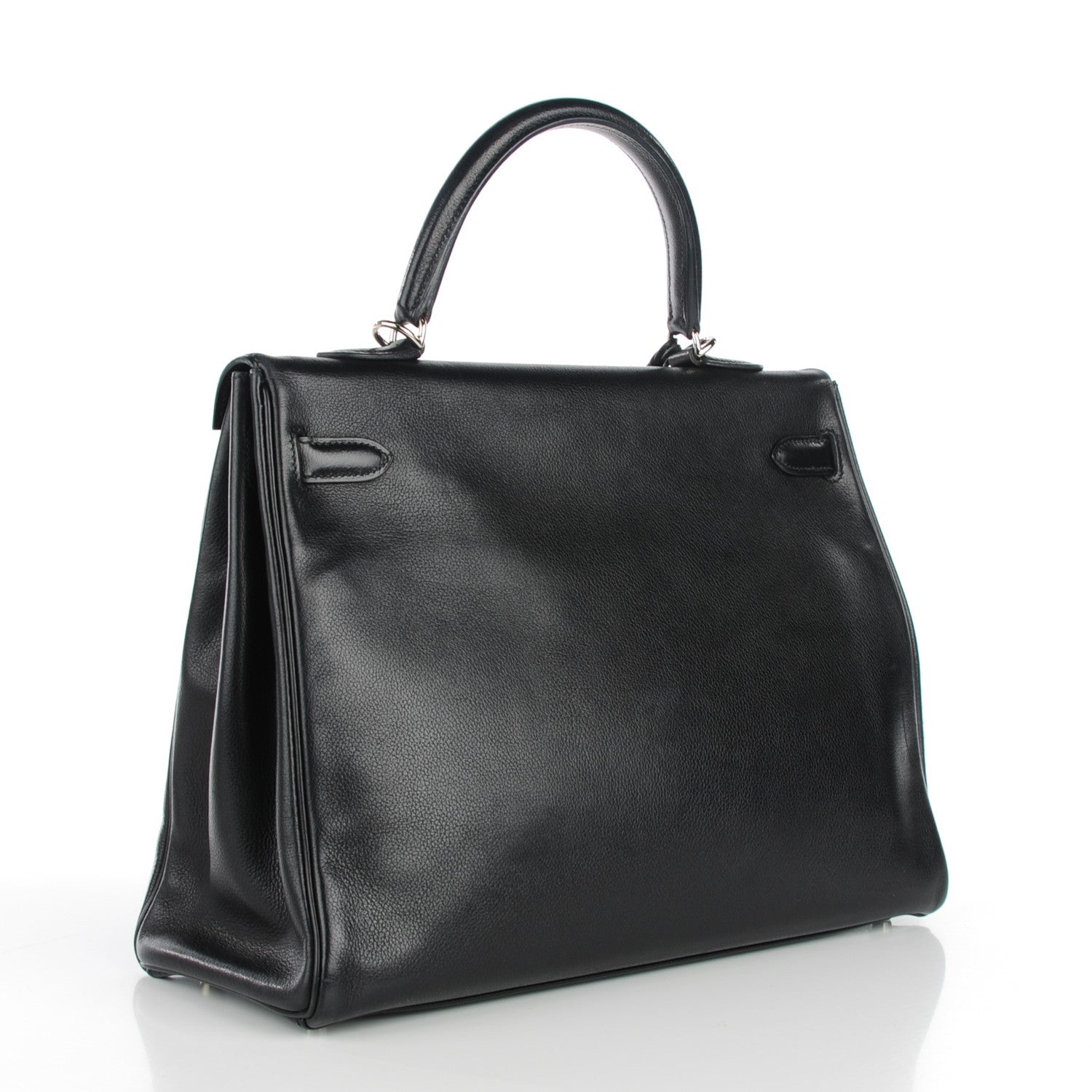 Hermes Evergrain Kelly Retourne 35 Black 3 of 19