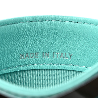 Chanel Lambskin Quilted Card Holder Turquoise 7 of 8