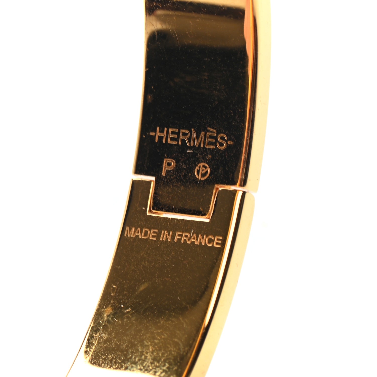 Hermes Enamel Narrow Clic Clac H Bracelet PM Orange 4 of 4