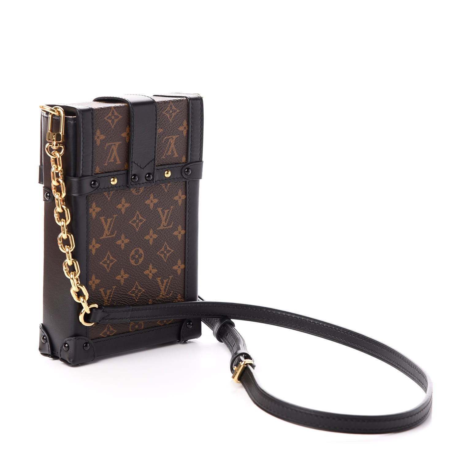 Louis Vuitton Monogram Pochette Trunk Verticale Black 3 of 9