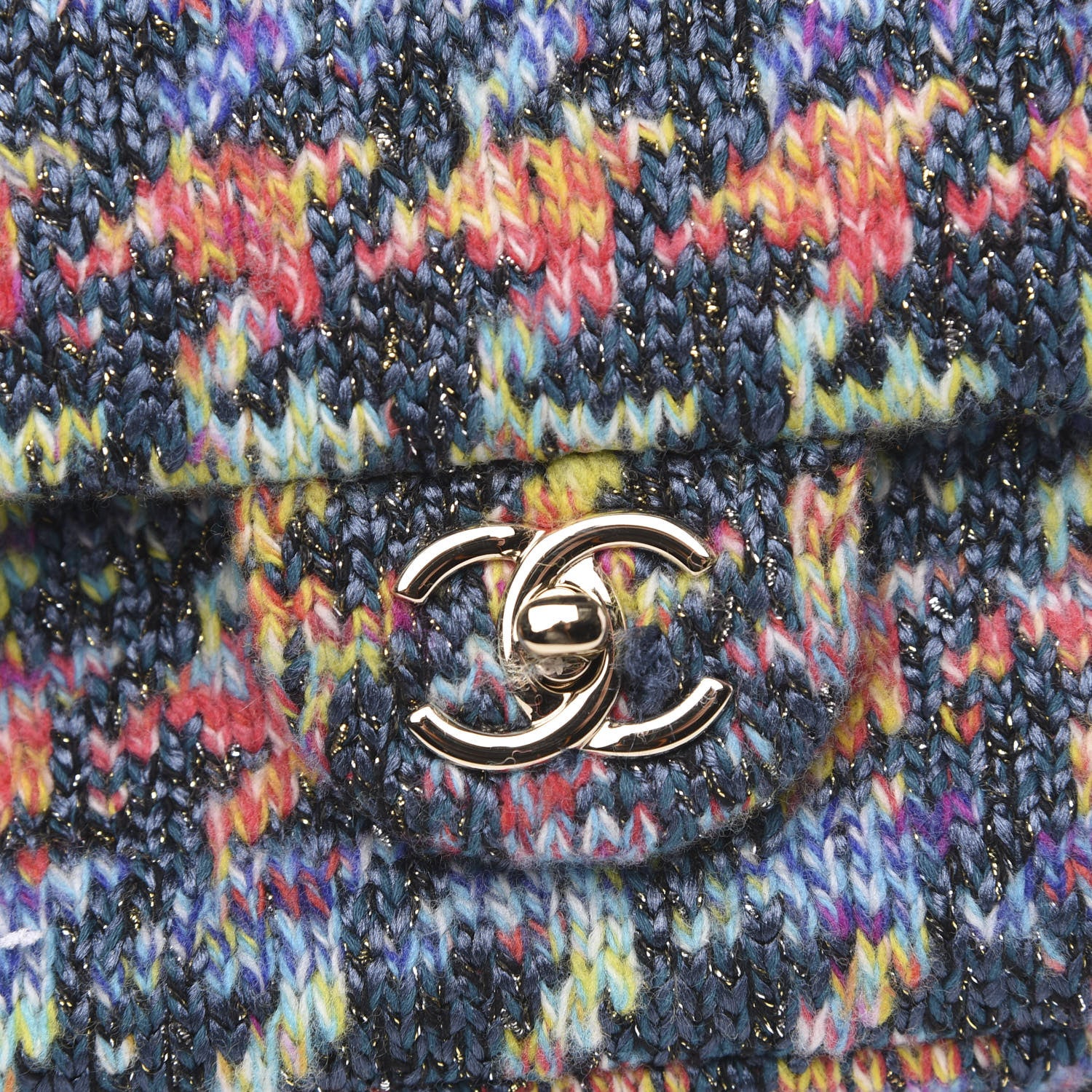 Chanel Knit Mini Rectangular Flap Multicolor 10 of 11