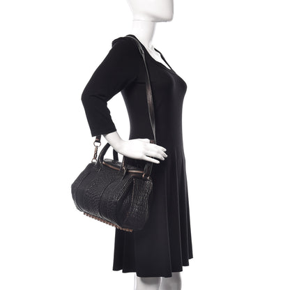 Alexander Wang Pebbled Lambskin Mini Rockie Black Rose Gold Hardware 2 of 12