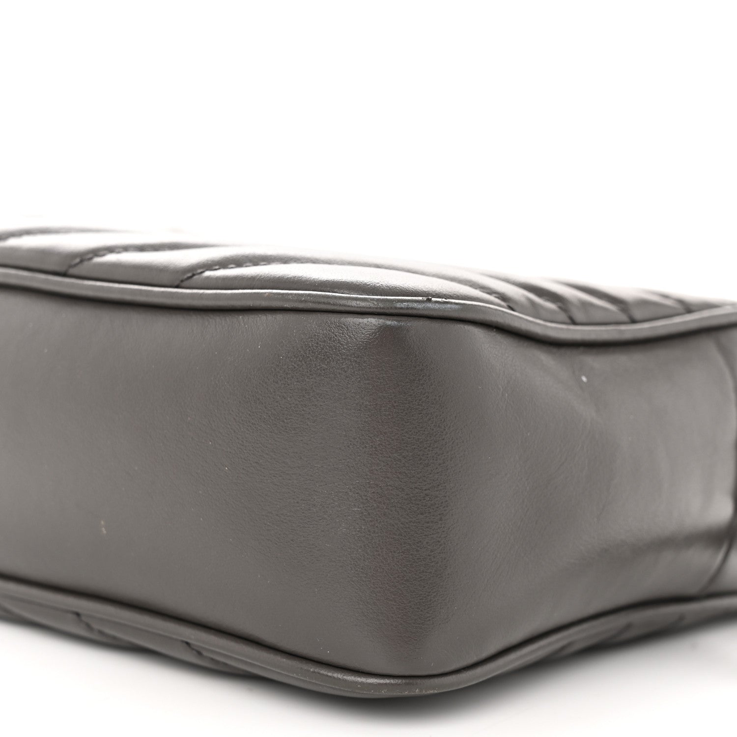 Saint Laurent Calfskin Matelasse Monogram Lou Camera Bag Storm 10 of 17