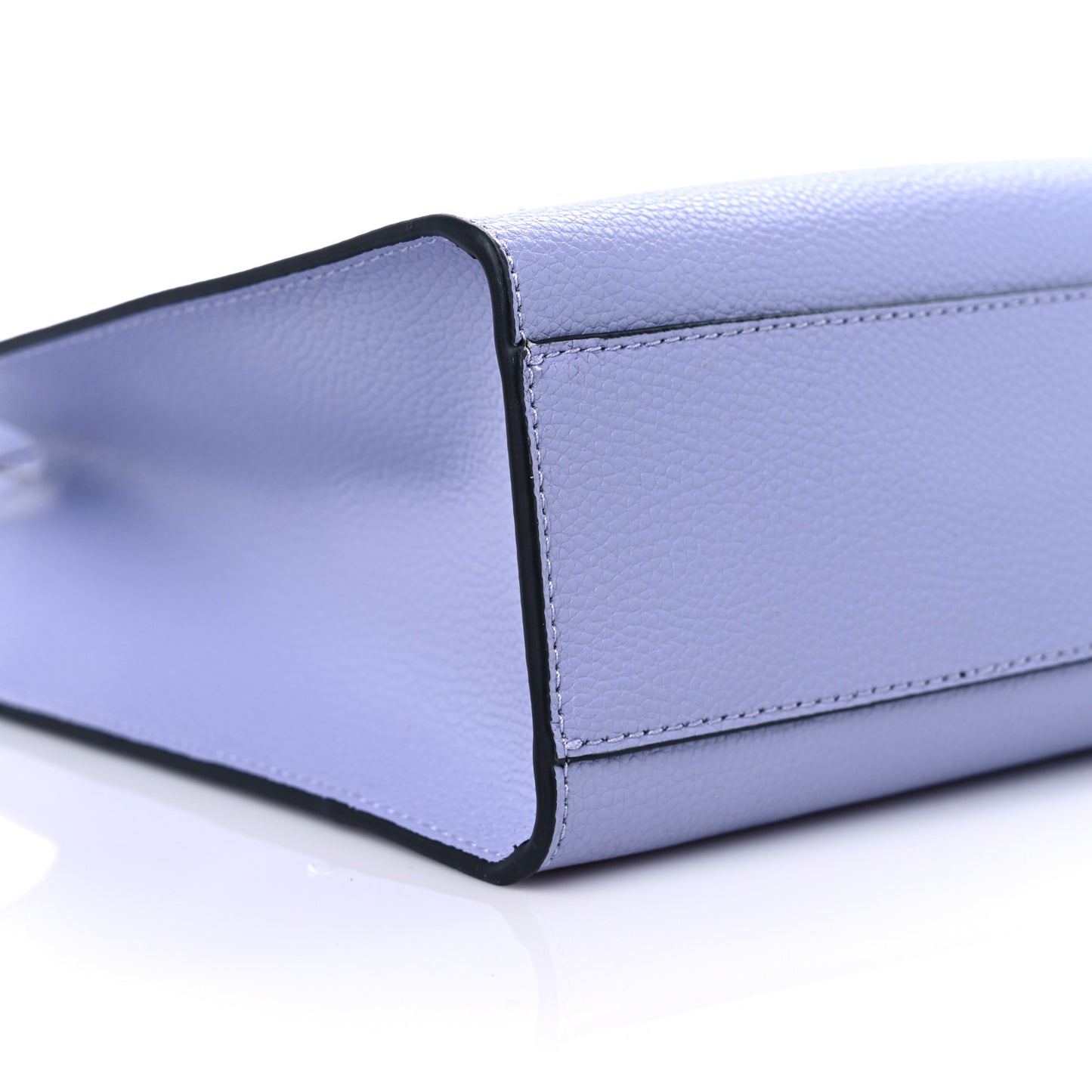 Grained Calfskin Mini Grind Tote Purple