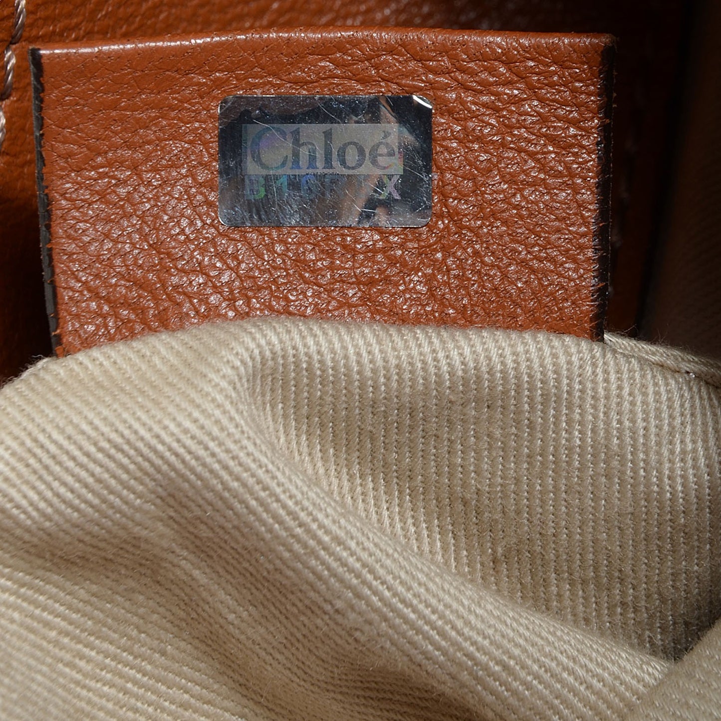 Calfskin Mini Marcie Lock Round Crossbody Bag Brown