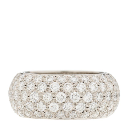 Tiffany Platinum Diamond Wide Soleste Band Ring 45 3.5 3 of 4