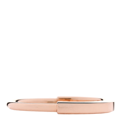 Tiffany 18K Rose Gold Lock Ring 63 10.5 1 of 4