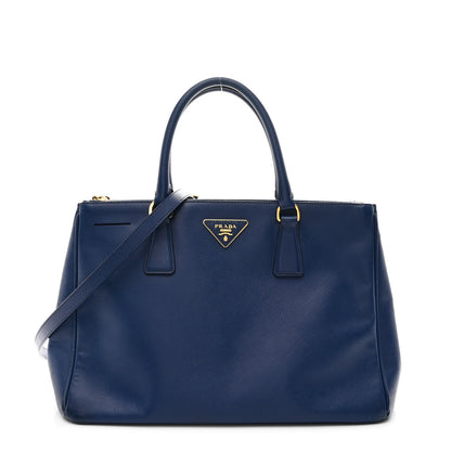 Prada Saffiano Lux Medium Galleria Double Zip Tote Bluette 1 of 14
