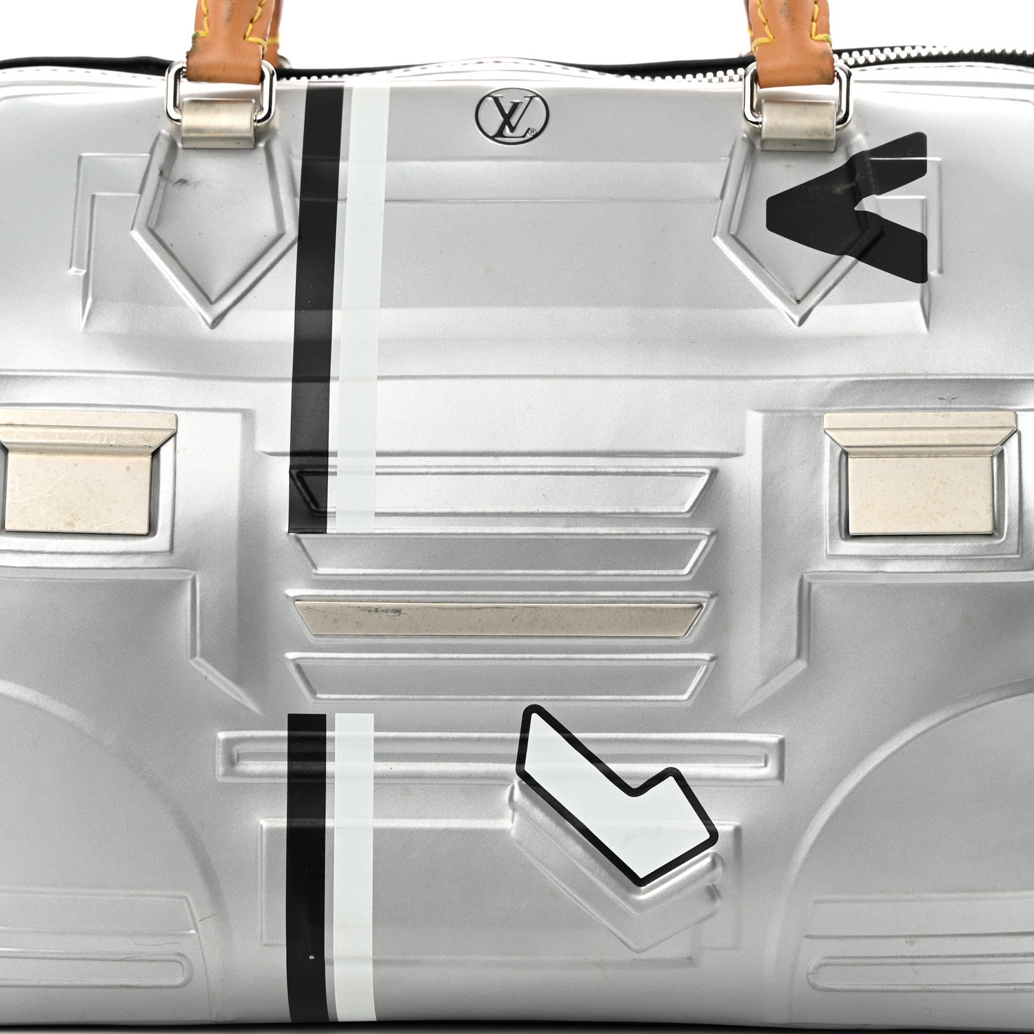 Louis Vuitton Epi Spaceship Embossed Speedy 25 Silver 7 of 15