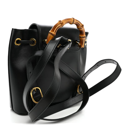 Gucci Calfskin Bamboo Backpack Black 2 of 8