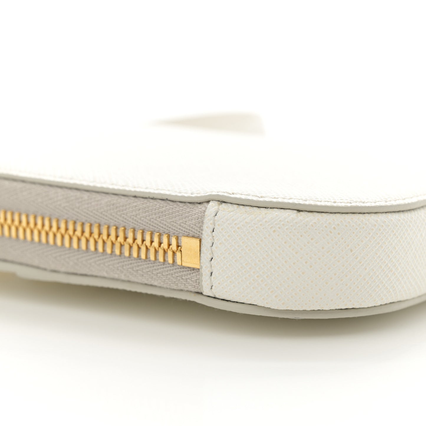 Saffiano Mini Crossbody Bag White