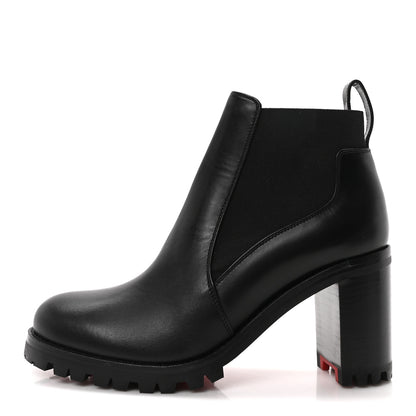 Christian Louboutin Calfskin Marchacroche 70 Chelsea Boots 35 Black 1 of 8
