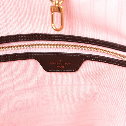 Louis Vuitton Damier Ebene Neo Neverfull MM Rose Ballerine 6 of 12