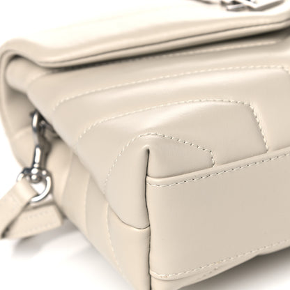 Saint Laurent Calfskin Y Quilted Monogram Toy Loulou Crossbody Bag Crema Soft 10 of 14