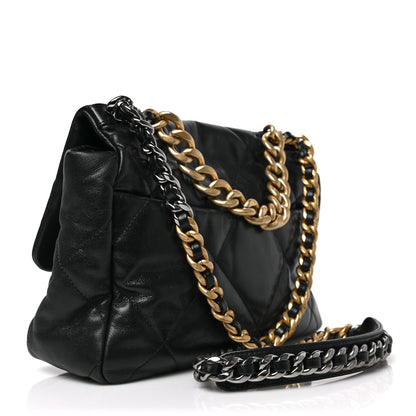 Chanel Lambskin Quilted Large Chanel 19 Flap Black 3 of 8