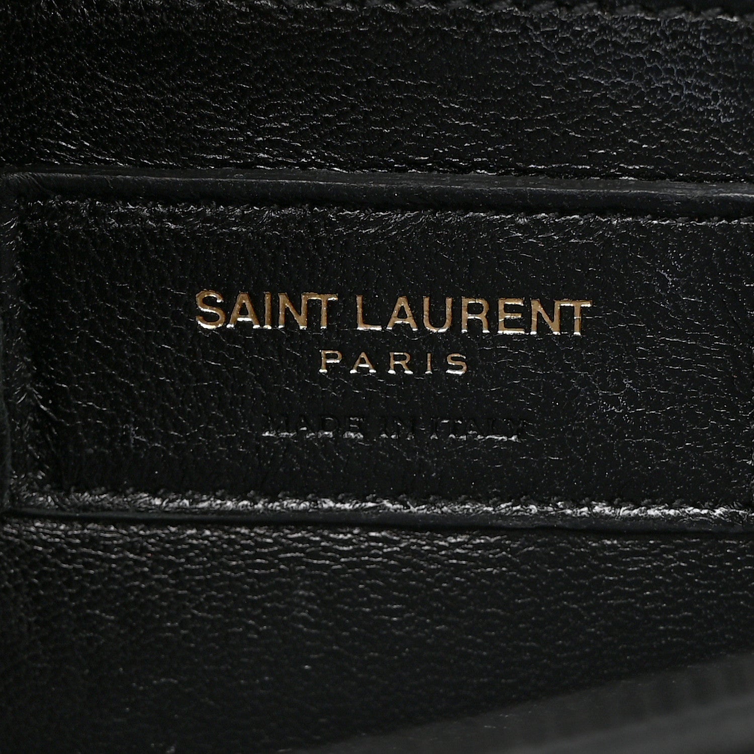 Saint Laurent Grain De Poudre Monogram Cassandre Clutch Black 7 of 9
