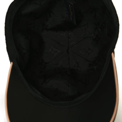 Louis Vuitton Polyester Silk Monogram LV Get Ready Cap M Black 6 of 7