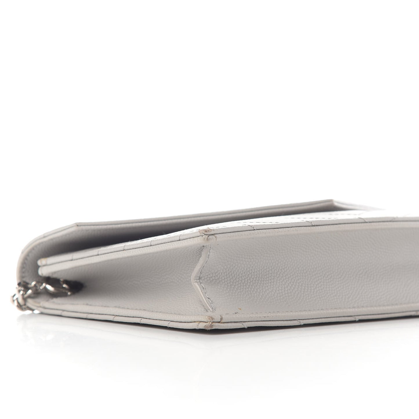Grain De Poudre Matelasse Chevron Monogram Envelope Chain Wallet Souris