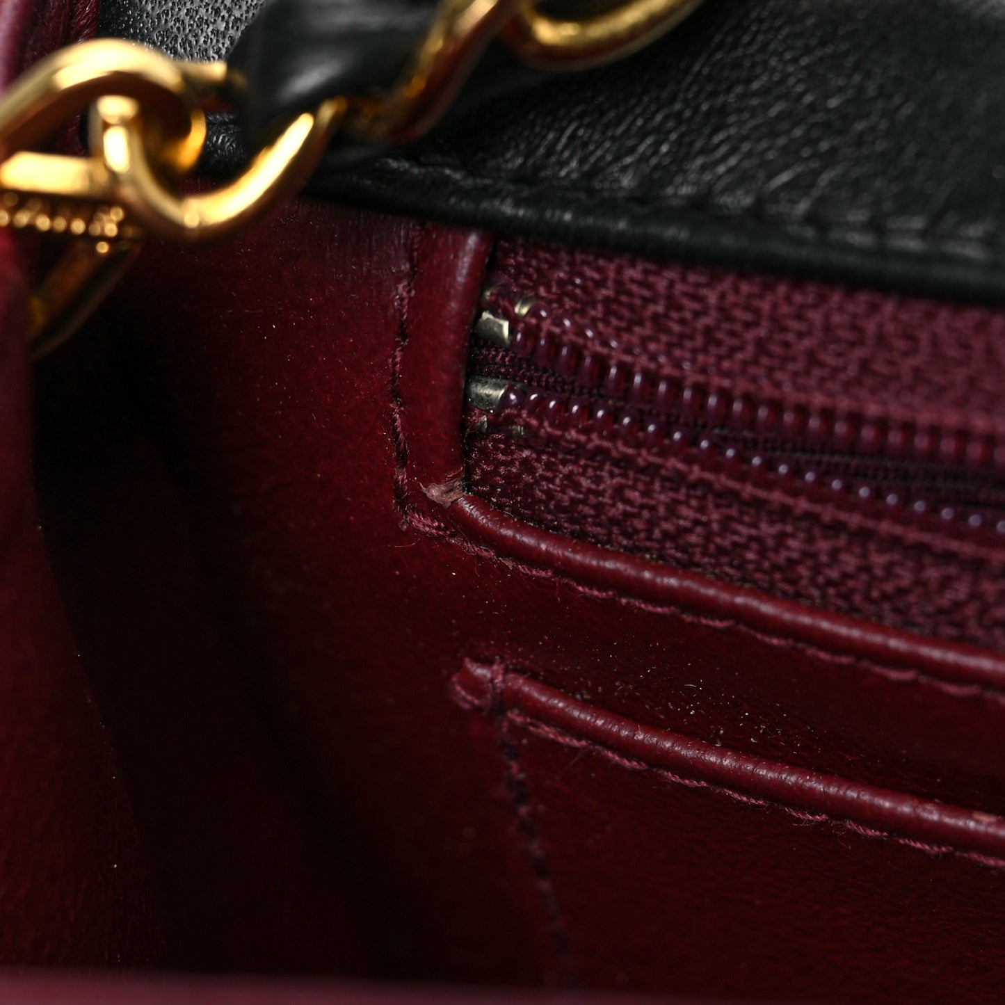 Lambskin Quilted Small Single Flap Black