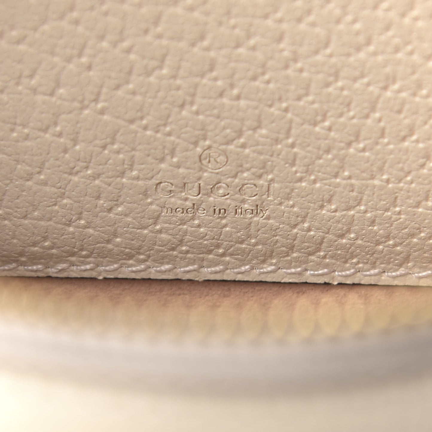 Textured Calfskin Web Mini Ophidia Round Backpack Mystic White