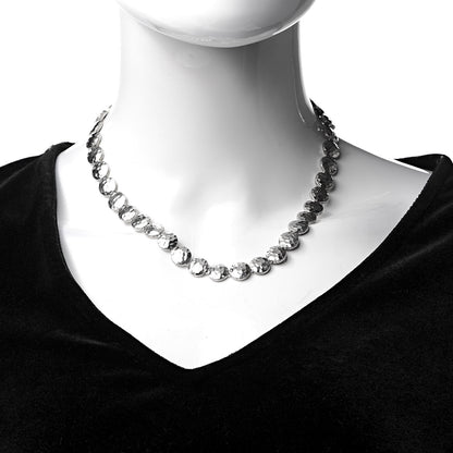 John Hardy Sterling Silver Dot Hammered Link Necklace 2 of 4
