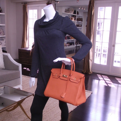 Hermes Togo BIRKIN 35 Orange 2 of 13