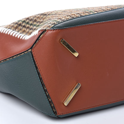 Loewe Tweed Calfskin Medium Puzzle Bag Emerald 8 of 12