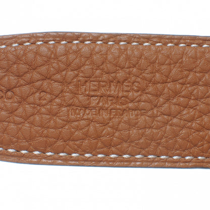Hermes Togo Box Reversible Constance 32mm H Belt 85 Gold Noir 5 of 6