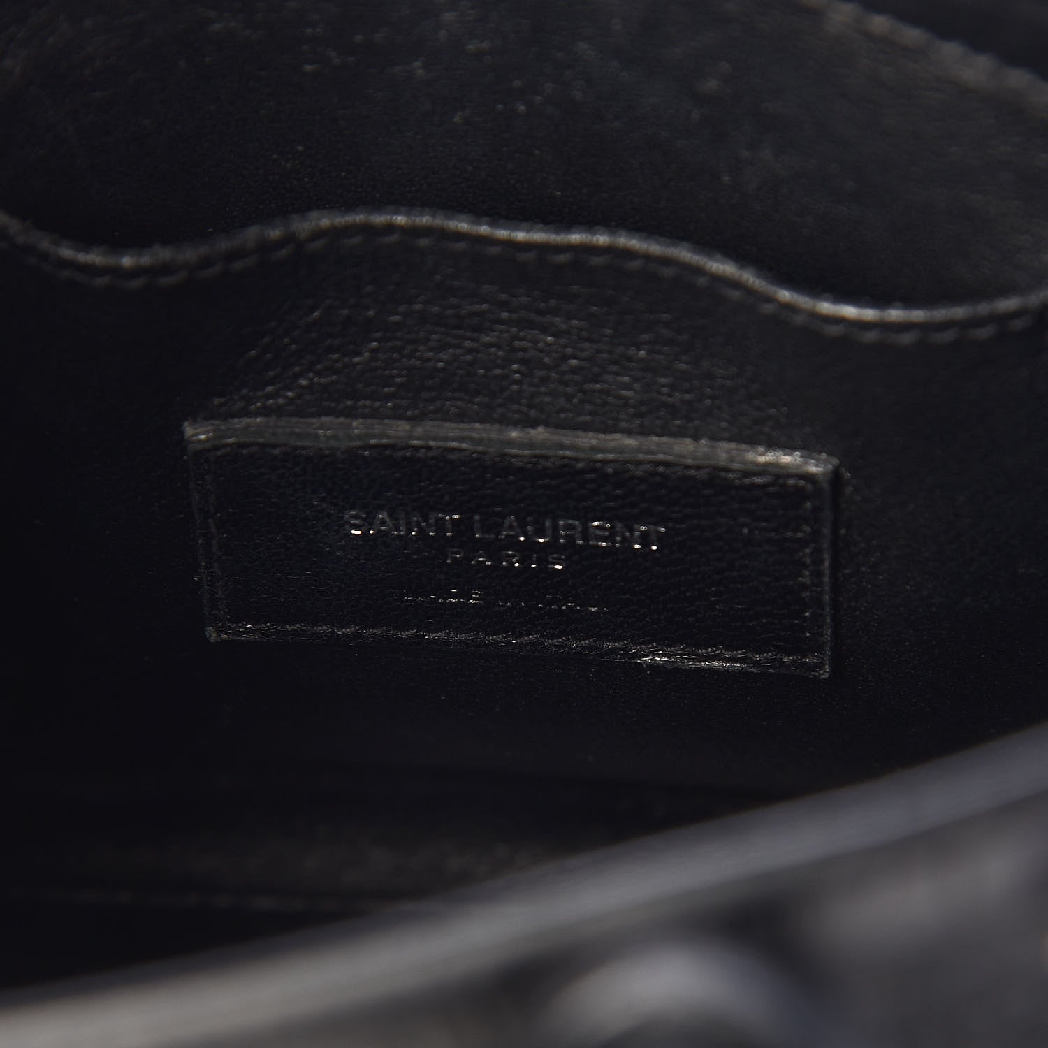 Saint Laurent Calfskin Crocodile Embossed Nano Sac De Jour Black 9 of 9