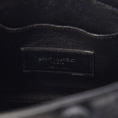 Saint Laurent Calfskin Crocodile Embossed Nano Sac De Jour Black 9 of 9