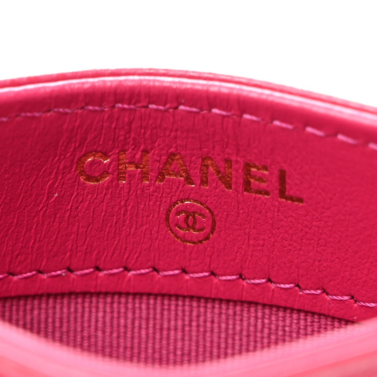 Chanel Caviar Quilted Card Holder Fuchsia 6 of 8