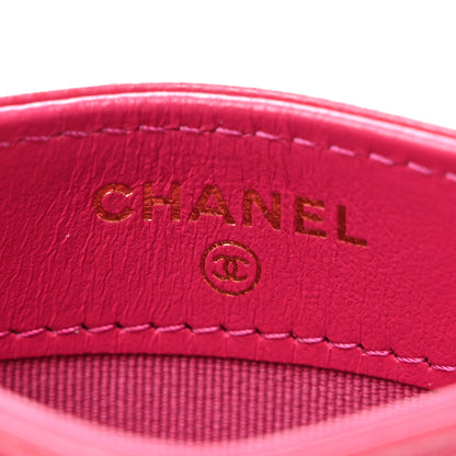 Chanel Caviar Quilted Card Holder Fuchsia 6 of 8